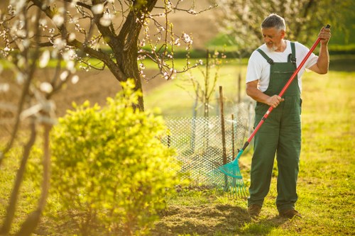 Local garden clearance professionals at work